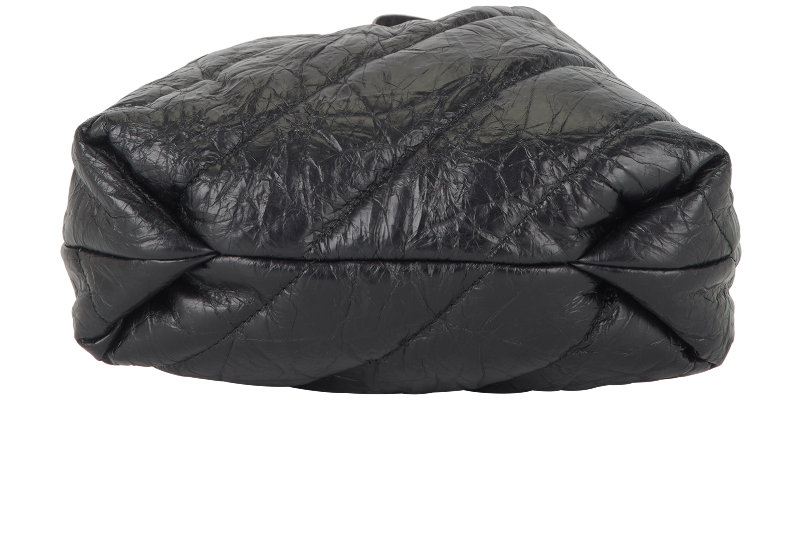 Quilted Crush XS Tote, &pound;650, Handbags, Black, Leather, Top view